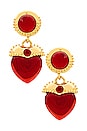 view 1 of 2 Crown Jewels Earrings in Red