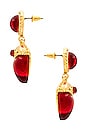 view 2 of 2 Crown Jewels Earrings in Red