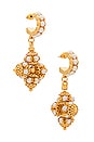 view 1 of 3 Pearly Gates Earrings in Gold