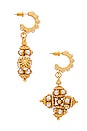 view 2 of 3 Pearly Gates Earrings in Gold