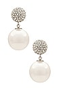 view 1 of 2 Pearl Drop Earring in Pearl & Silver