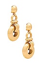 view 1 of 3 Circle Drop Earring in Gold