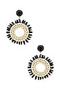 view 1 of 2 Circle Drop Earring in Black