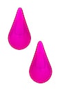 view 1 of 2 Droplet Earring in Metallic Pink