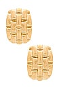view 1 of 2 Woven Earrings in Gold