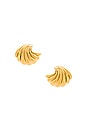 view 1 of 2 Fan Earrings in Gold