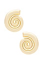 view 1 of 2 Spiral Earrings in Gold