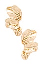 view 1 of 2 Leaf Earrings in Gold