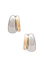 view 1 of 2 Hoop Earrings in Gold & Silver