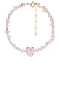 view 1 of 2 Heart Choker in Pink