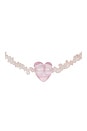 view 2 of 2 Heart Choker in Pink