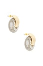view 3 of 3 Kendall Stud Earrings in Silver & Gold