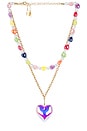 view 1 of 2 COLLAR SUPERPUESTO HEART in Multi