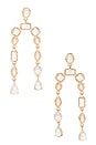 view 1 of 2 X Revolve Chandelier Earring in Gold