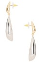 view 2 of 2 Delia Drop Earrings in Silver & Gold