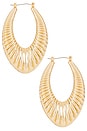 view 3 of 3 Collins Hoop Earrings in Gold
