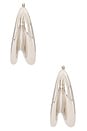 view 3 of 3 Halo Hoop Earrings in Silver