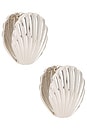 view 1 of 3 Tide Shell Stud Earrings in Silver