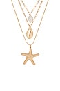 view 2 of 2 Cove Layered Charm Necklace in Gold