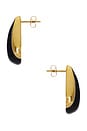 view 2 of 2 Calliope Stud Earrings in Gold and Black