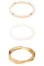 view 3 of 4 Corinne Bangle Set in Brown & Multi