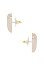 view 2 of 2 Locket Dainty Stud Earrings in Gold