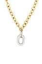 view 2 of 2 Palmer Pendant Chain Necklace in Silver & Gold