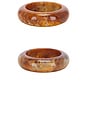 view 2 of 3 CONJUNTO DE PULSEIRAS in Brown