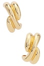 view 3 of 3 Stud Earrings in Gold