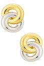 view 1 of 2 Lou Stud in Two Tone