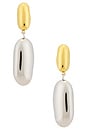 view 1 of 2 DROPLET 드롭 귀걸이 in Two Tone