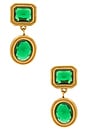 view 1 of 2 Ace Drop Earring in Green