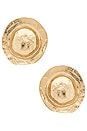view 1 of 2 Grande Dome Stud Earrings in Gold