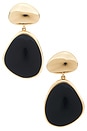view 1 of 2 BULOU 드롭 귀걸이 in Gold Black