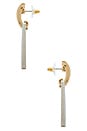 view 2 of 2 Mezi Earrings in Gold & Silver