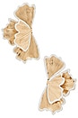 view 1 of 2 Petale Earrings in Gold & White