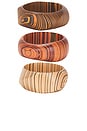 view 3 of 3 Honey Stack in Multi Brown