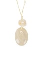 view 2 of 3 Luma Cord Necklace in White & Marble