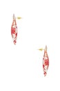 view 2 of 2 Glass Tide Earring in Orange & Clear