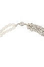 view 3 of 3 ネックレス in Faux Pearl, Silver & Crystals