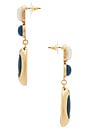 view 2 of 2 Doloris Drop Earrings in Gold & Teal