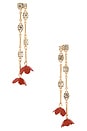 view 1 of 2 Wicked X Enchanted Droplet Earring in Red & Gold