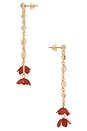 view 2 of 2 Wicked X Enchanted Droplet Earring in Red & Gold