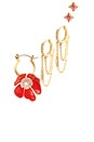view 1 of 1 Wicked X Enchanted Ear Set in Red & Gold Multi