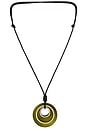 view 1 of 3 Divie Cord Necklace in Green, Gold, & Black