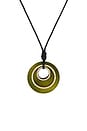 view 2 of 3 Divie Cord Necklace in Green, Gold, & Black