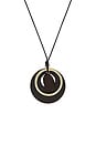 view 2 of 3 Sinta Cord Necklace in Brown, Gold, & Black