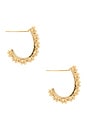 view 2 of 3 PENDIENTES DE ARO STATIC in Gold