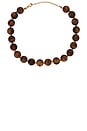 view 1 of 3 COLLAR DE CUENTAS AMBER in Brown