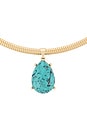 view 2 of 3 COLLAR COLGANTE in Gold & Turquoise